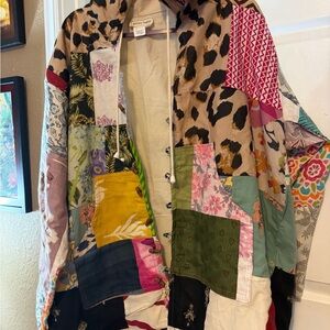 Ashley Taylor Multicolor Patchwork Utility Jacket